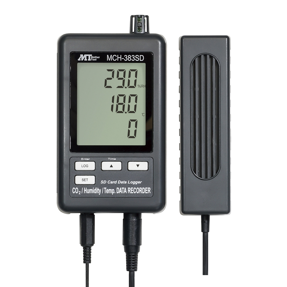 データロガデジタル MCH-383SD（温度・相対湿度・CO2計） MCH-383SD（温・湿度・CO2計）