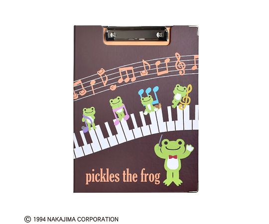 かえるのピクルスクリップボードmusicsブラウン かえるのピクルスクリップボードmusicsブラウン