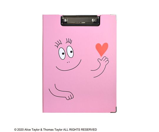 バーバパパクリップボードLOVEピンク バーバパパクリップボードLOVEピンク