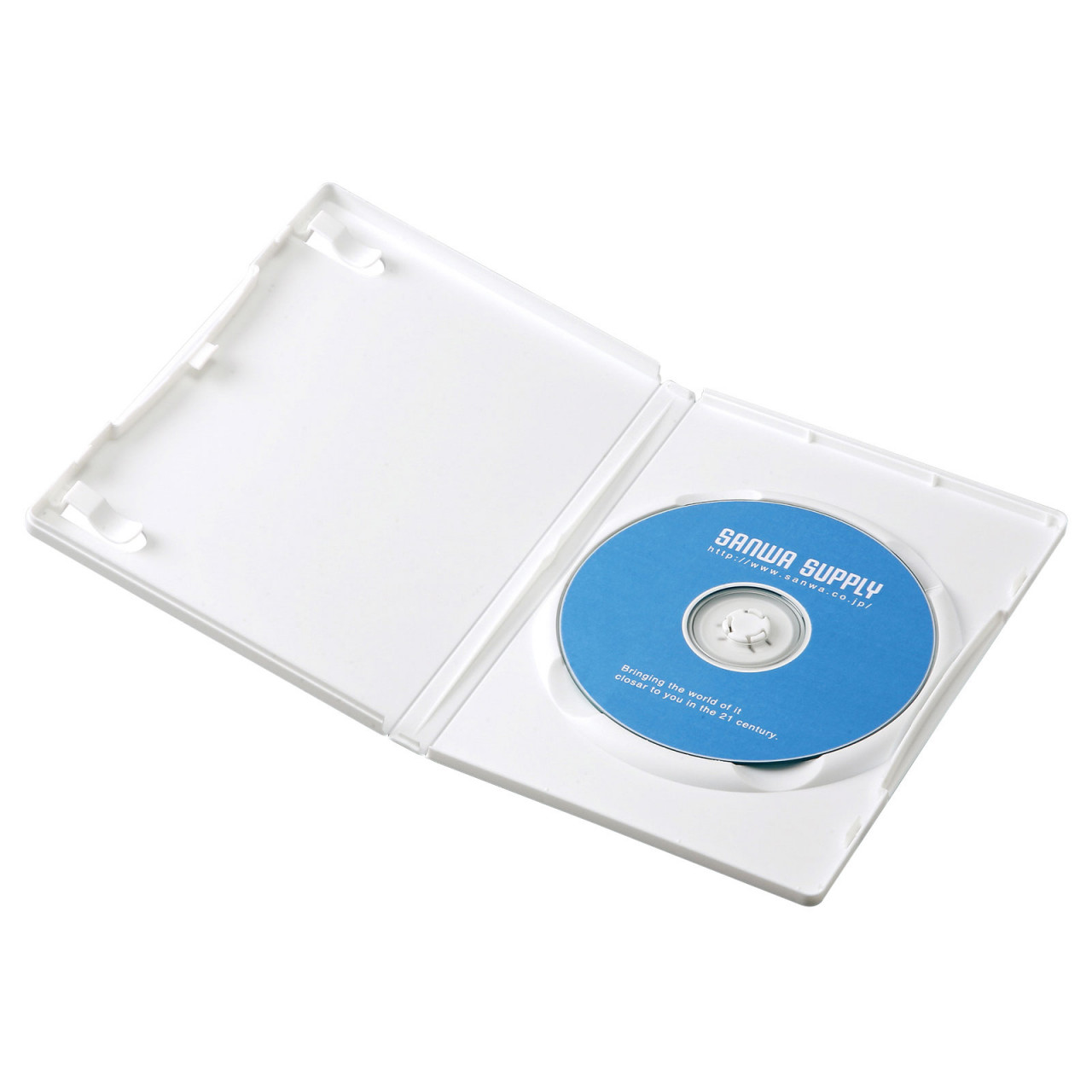 DVDトールケース(1枚収納・10枚セット・ホワイト) DVDトールケース(1枚収納・10枚セット・ホワイト)