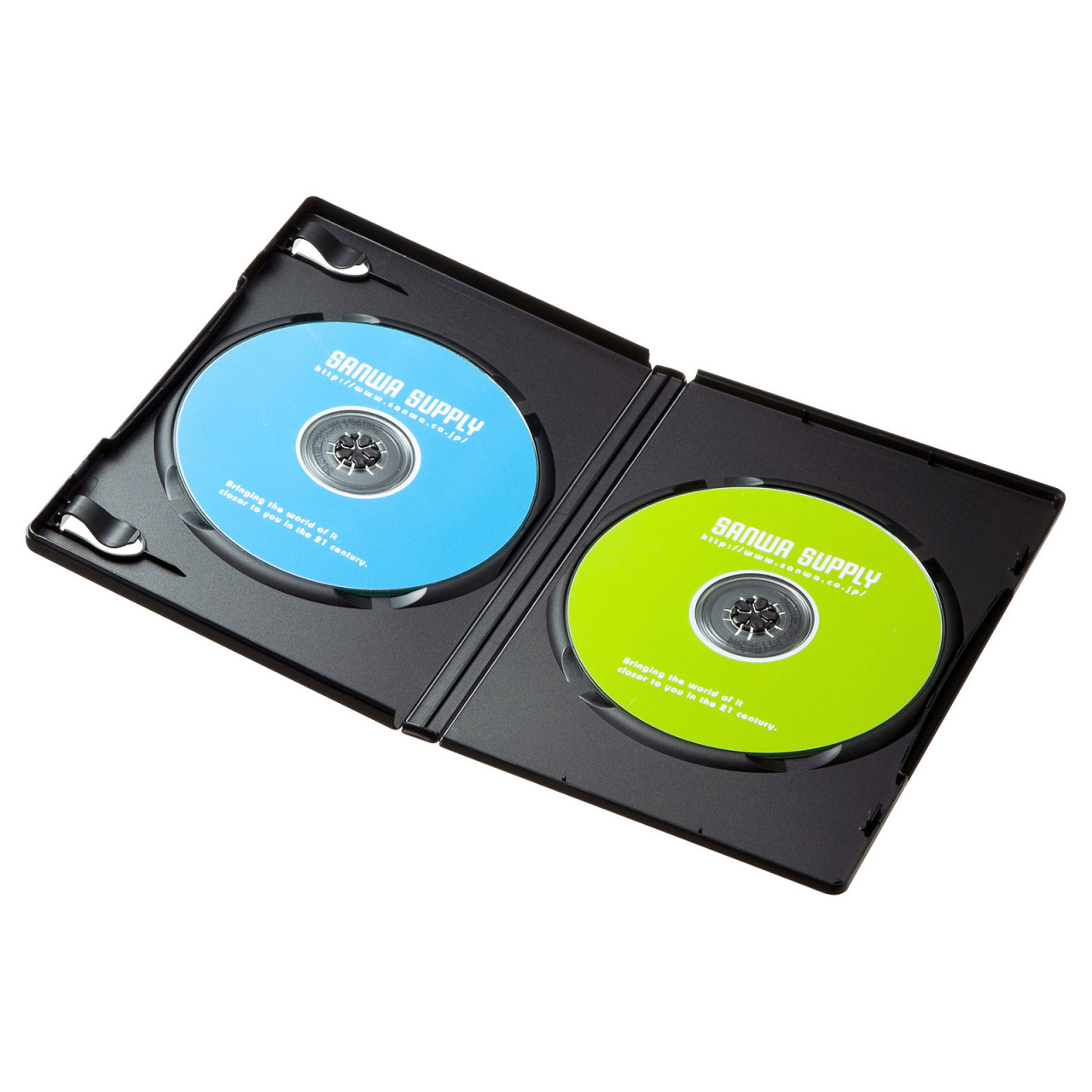 DVDトールケース(2枚収納・10枚セット・ブラック) DVDトールケース(2枚収納・10枚セット・ブラック)