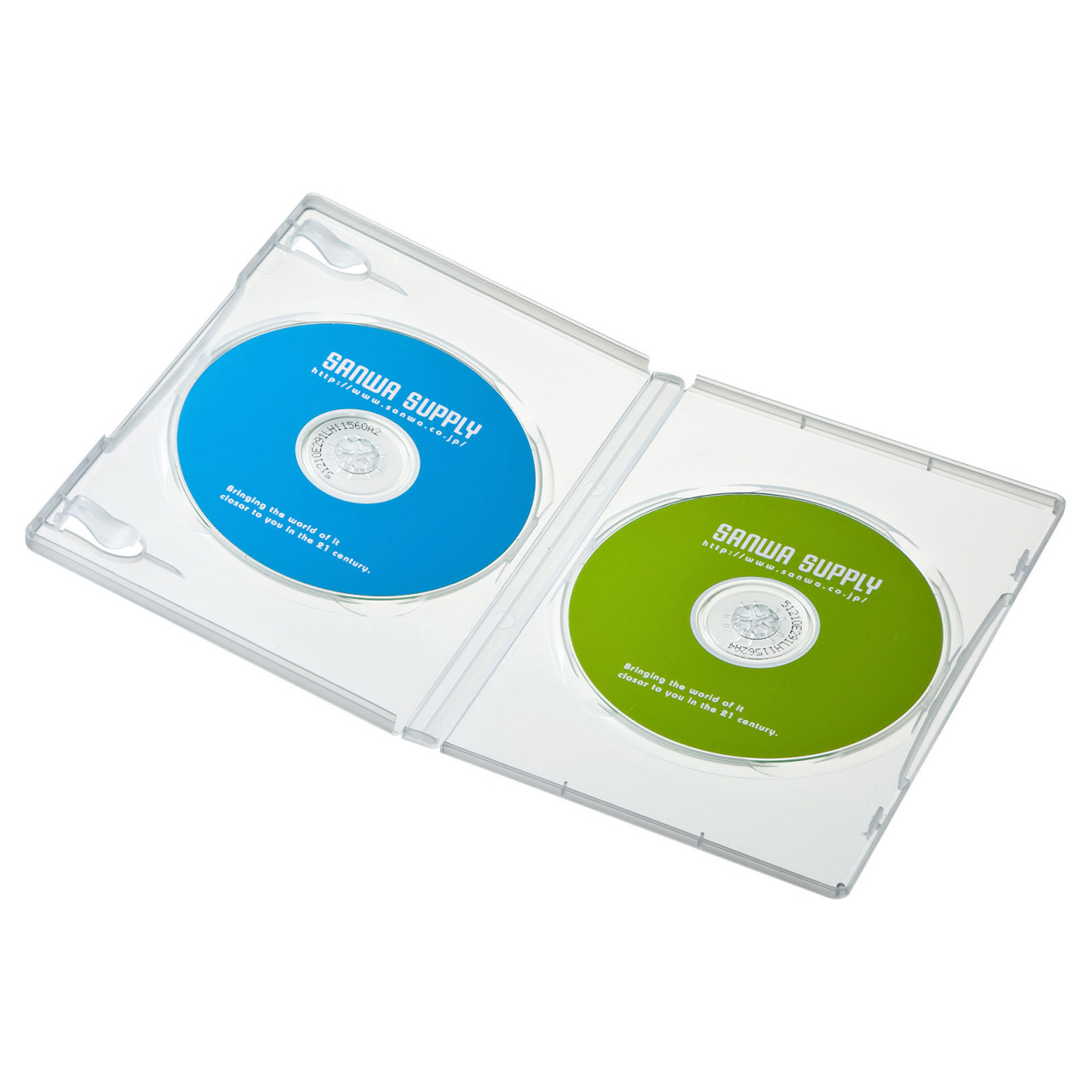 DVDトールケース(2枚収納・10枚セット・クリア) DVDトールケース(2枚収納・10枚セット・クリア)