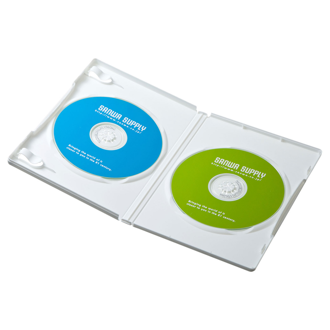 DVDトールケース（2枚収納・10枚セット・ホワイト） - ウインドウを閉じる