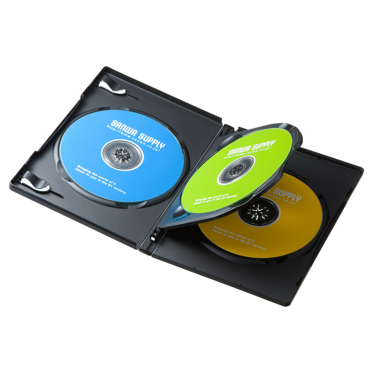 DVDトールケース（3枚収納・10枚セット・ブラック） - ウインドウを閉じる