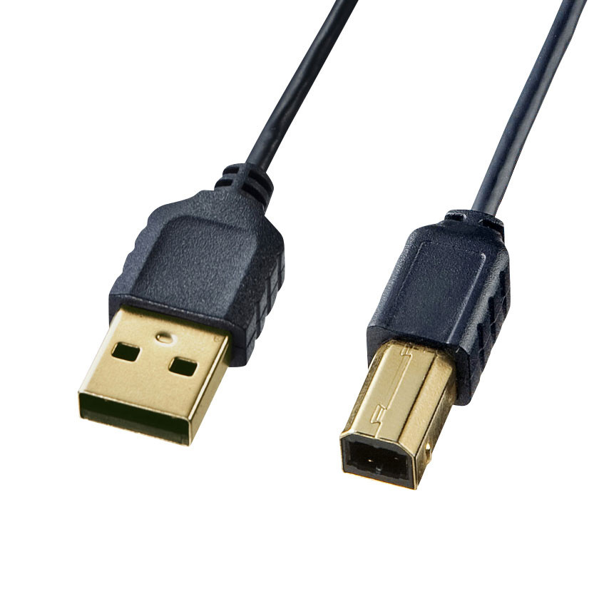 極細USBケーブル　（USB2.0　A-Bタイプ）
