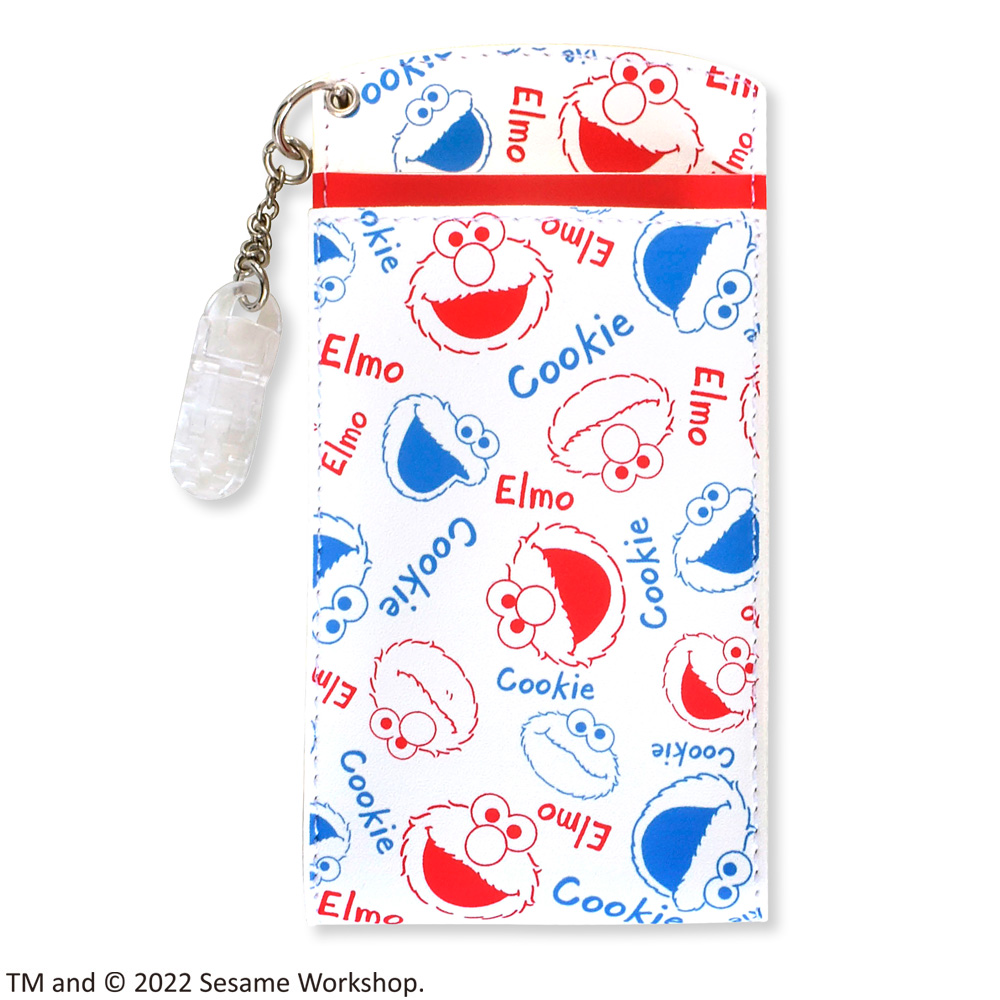 セサミストリート胸ポケット用ペンケースElmo&Cookieレッド&ブルー セサミストリート胸ポケット用ペンケースElmo&Cookieレッド&ブルー