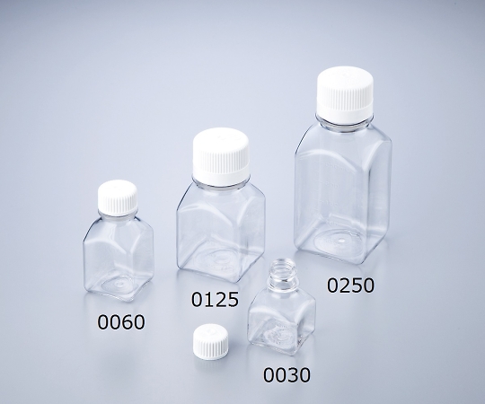 角型培地瓶（PETG製・滅菌済） 500mL 12本×2入 2019-0500