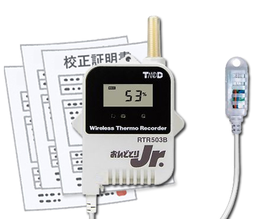 ワイヤレスデータロガー 温度・湿度各1ch（外付け） おんどとりRTR500Bシリーズ 子機 校正証明書付 RTR503B