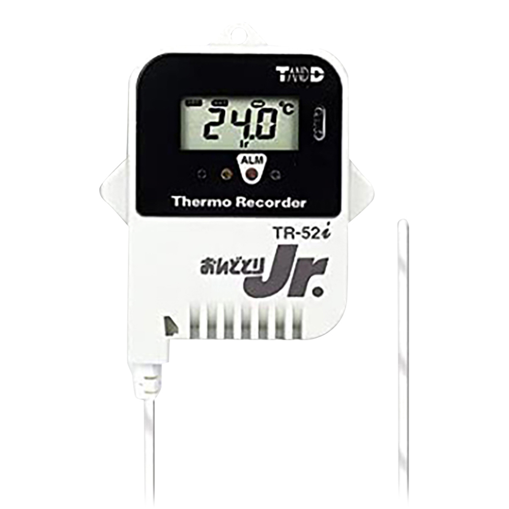 温度記録計（おんどとりJr.） センサー内蔵 -60〜155℃ 校正証明書付・専用ケース付 TR-52i