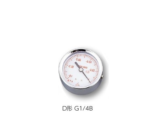 小型圧力計D形 φ50 G1/4B -0.1