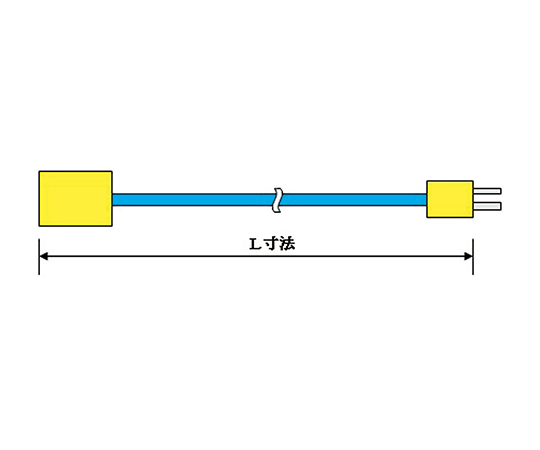 熱電対変換延長ケーブル TCN2F1M-2-TNK0.65