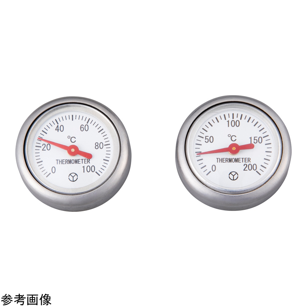 バイメタル表面用温度計　マグネット付き　０〜２００