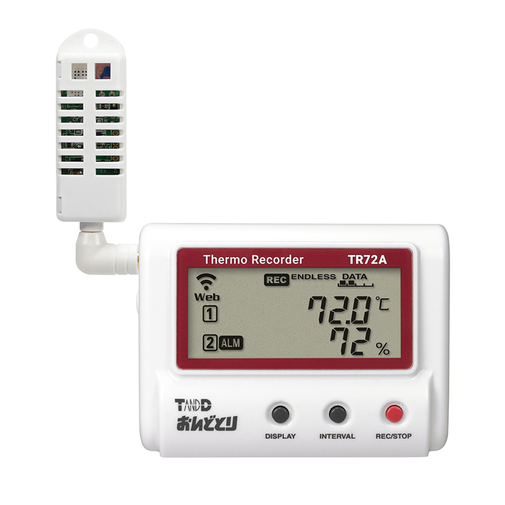 温湿度記録計 おんどとり（無線LAN） 校正証明書付・専用ケース付 TR72A