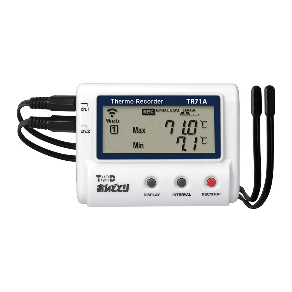 温度記録計 おんどとり（無線LAN） 校正証明書付・専用ケース付 TR71A