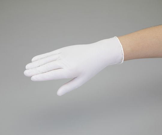 ニトリル使いきり手袋 粉つき モデルローブ ホワイト M No.981
