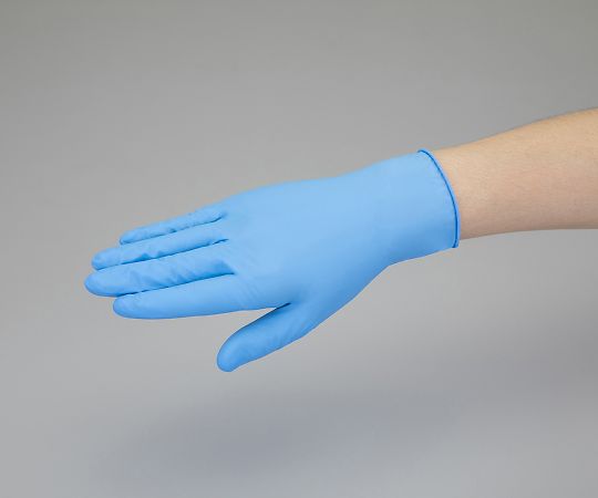ニトリル使いきり手袋 粉つき モデルローブ ブルー M No.981 M