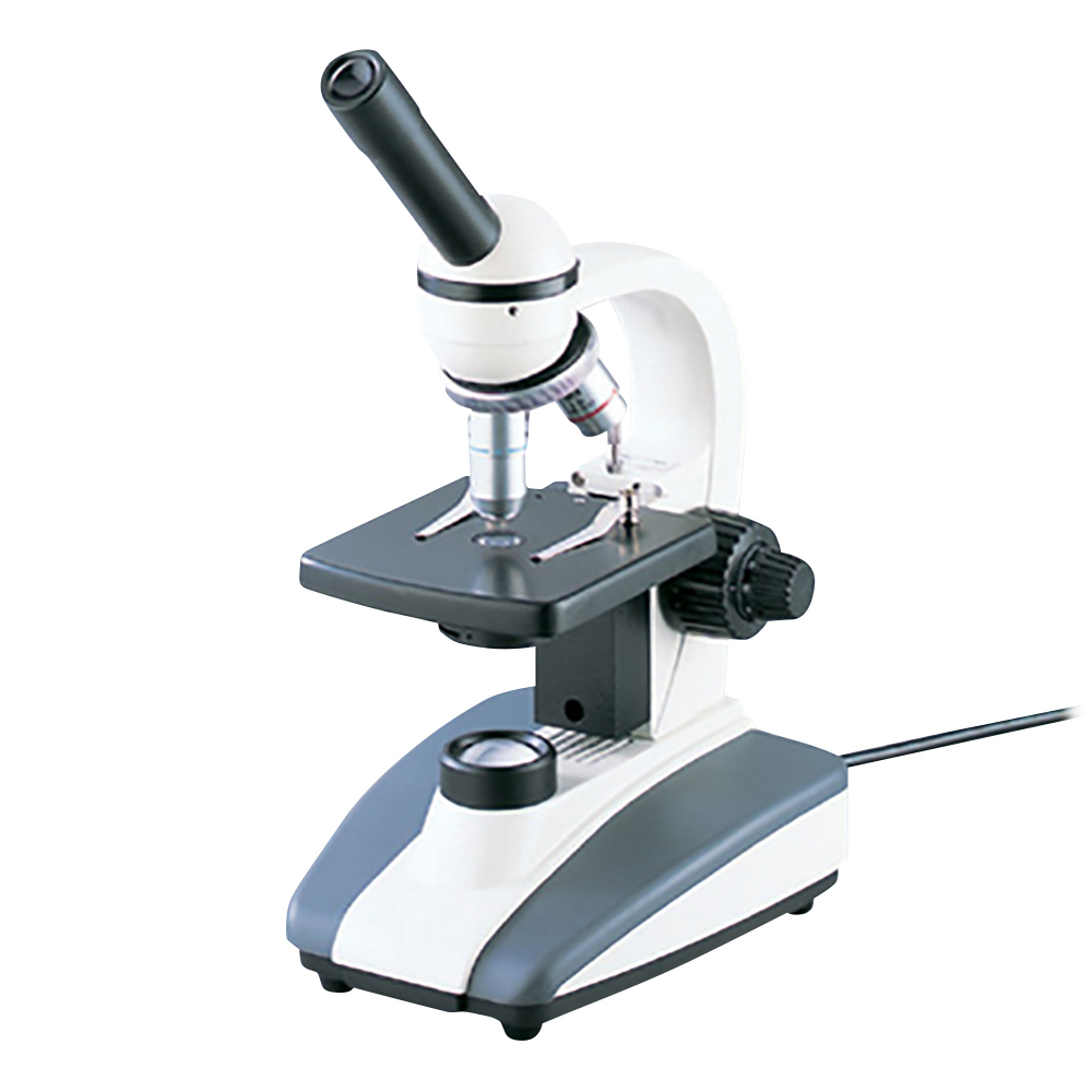 セミプラノレンズ生物顕微鏡（LEDライト） 単眼 40〜400× E-136-LED