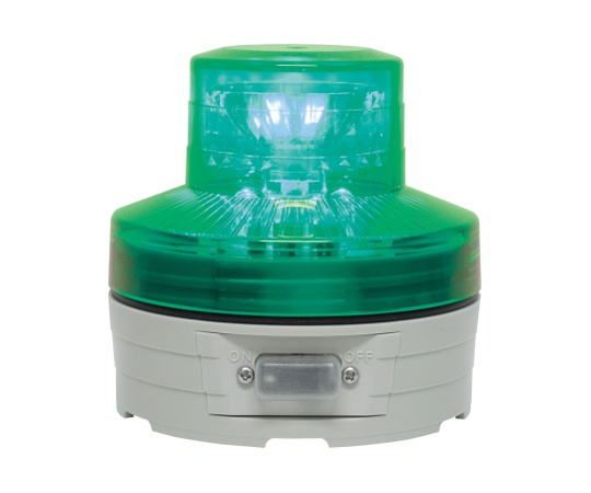 電池式回転灯 φ76 ニコUFO（緑） 手動 VL07B-003AG
