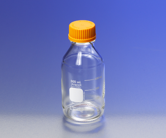 メディウム瓶（PYREX（R）オレンジキャップ付き） 透明 5000mL 1395-5L