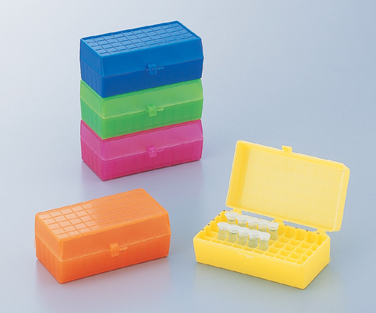 マイクロチューブストレージボックス 5色パック（青・緑・紫・黄・橙×各1個入） HS120033