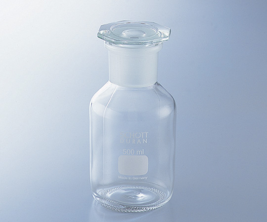 試薬瓶（広口・栓付き）（デュラン（R）） 白 500mL 211854404