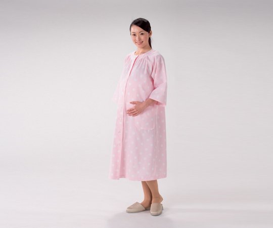 妊婦患者衣ＳＲＣ３６１　ピンク　Ｍ　　　
