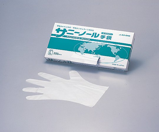 サニーノール手袋 エコロジー 白 ショート L 200枚入