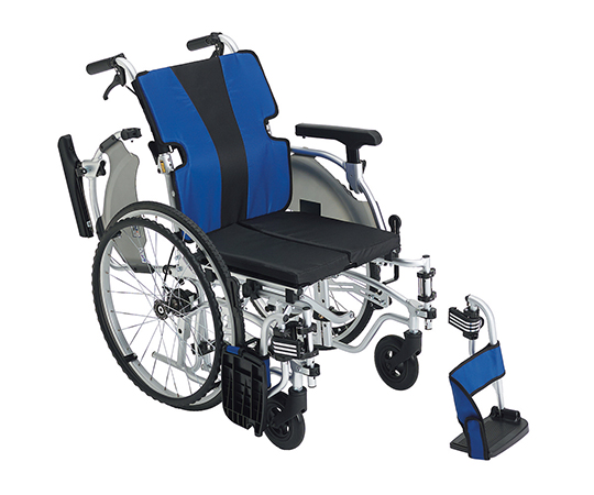 【大型配送】ＭＥＦ−２２ブルー　簡単モジュール車椅子