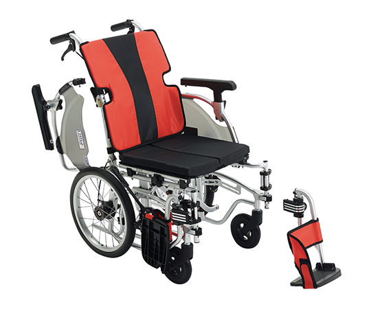 【大型配送】ＭＥＦ−１６レッド　簡単モジュール車椅子