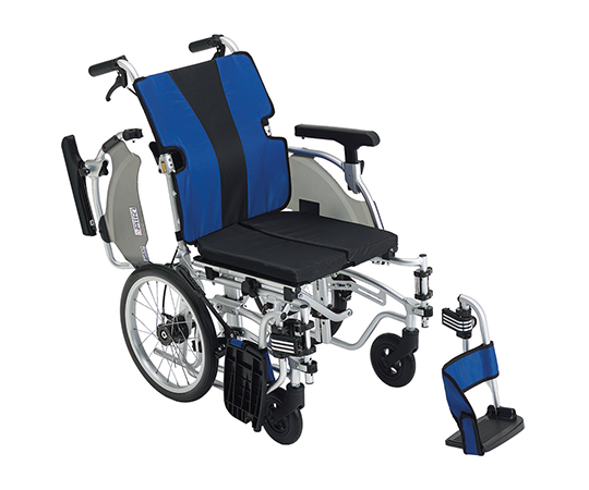 【大型配送】ＭＥＦ−１６ブルー　簡単モジュール車椅子