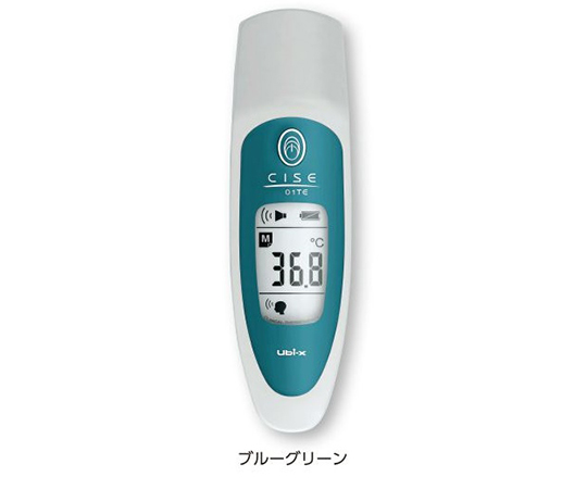 放射体温計(スタンド付) メモリ1回 ブルーグリーン CISE-01/BG 放射体温計(スタンド付) メモリ1回 ブルーグリーン CISE-01/BG