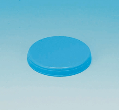 軟膏壺（平型）　Ｄ−６　無滅菌　［無滅菌　１１５　白　青　３０］